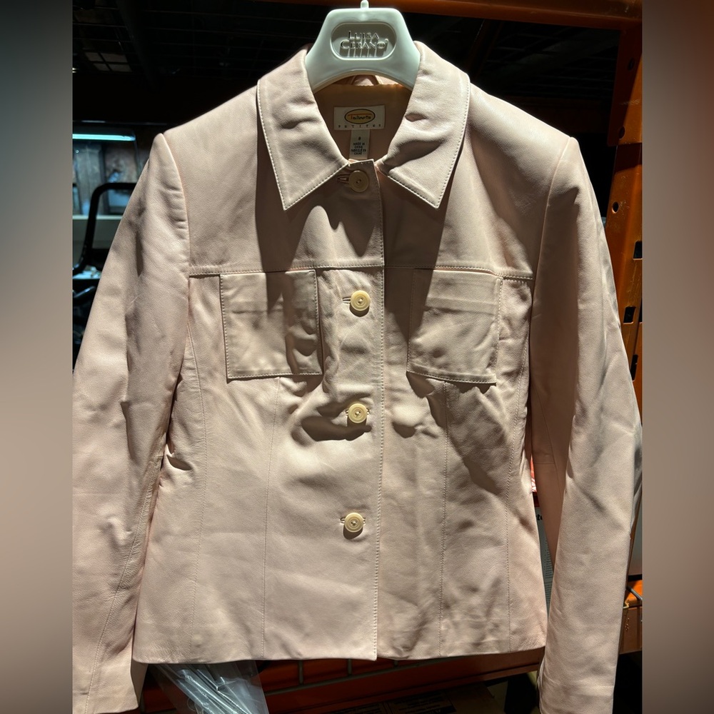 Talbot’s ladies leather blazer